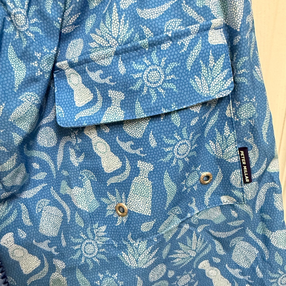 New Peter Millar Mosaic Swim Trunks - Picture 7 of 12